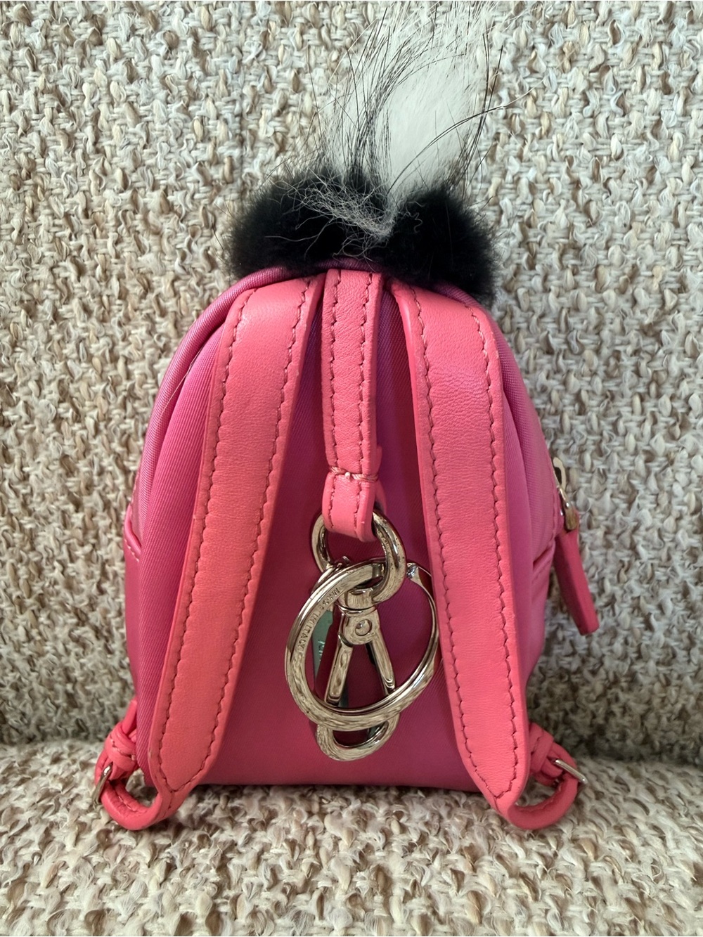 Fendi Monster Micro Backpack Bag Bug Charm - Picture 2 of 10